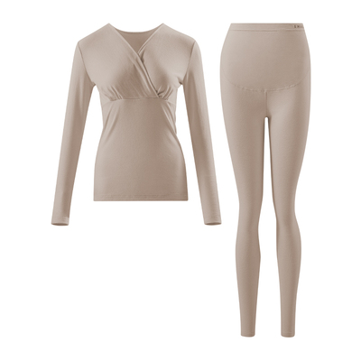 嫚熙暖皮保暖内衣哺乳秋衣裤套装