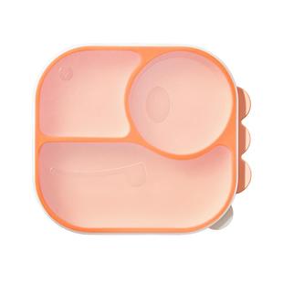 十月结晶宝宝餐盘婴儿吸盘式自主进食硅胶分格辅食餐盘儿童餐具