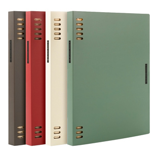 【自营】日本kokuyo国誉一米新纯活页本b5可拆卸高颜值不硌手八孔封面A5笔记本8孔不硌手记事本A4手帐本