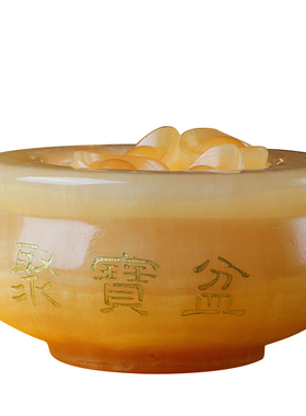 云澜黄龙玉财富新中式住宅摆件