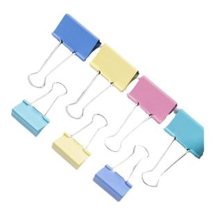 晨光长尾夹彩色燕尾鱼尾铁票据文件书夹子试卷夹学生凤尾夹照片夹混合装资料发票夹家用大中小号办公文具用品