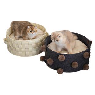 ACCOMPANY猫窝冬季狗窝冬天保暖封闭秋冬窝可拆洗式猫咪多猫过冬