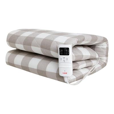 彩虹双人纯棉双控调温特厚电褥子