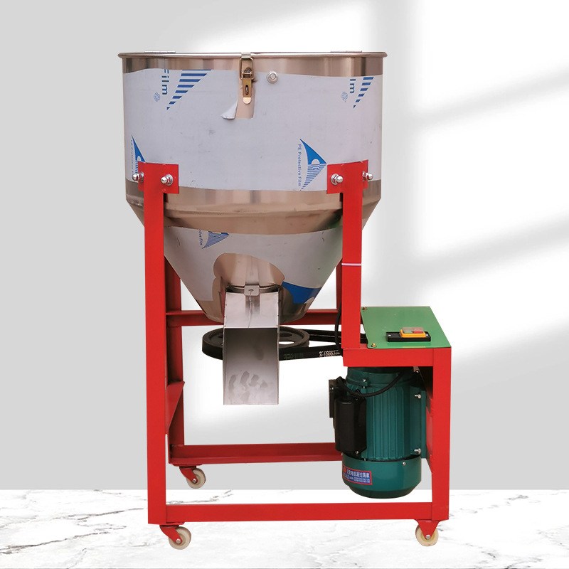 现货饲料搅拌机小型种子拌种机搅拌机家用小型精料批发不锈钢立式