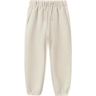 巴拉巴拉男童运动裤大童宝宝白色裤子春秋款童装儿童卫裤宽松潮孩