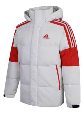 Adidas户外连帽男女羽绒服