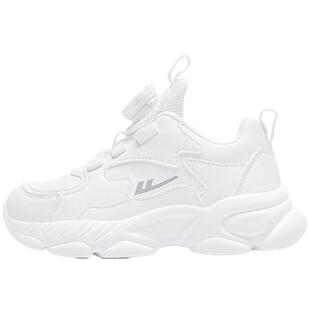 回力童鞋男童运动鞋2026白色中大童休闲小白鞋学生旋钮女童跑步鞋