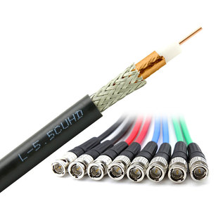 进口佳耐美12Gsdi线数字高清75欧HD-SDI同轴视频线BNC连接线Q9头