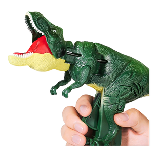 按压恐龙恶龙咆哮解压摇头摆动咬合霸王龙手枪儿童减压玩具男女孩