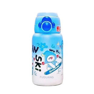 富光保温杯316L不锈钢真空杯儿童学生吸管杯大容量杯套水壶直饮杯