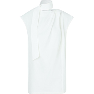 【折扣】BLOSSOM 女系带褶饰莱赛尔棉质混纺女衫