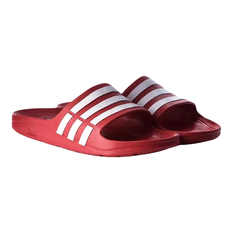 Adidas/阿迪达斯正品新款男女红白色轻便经典运动风拖鞋G15886