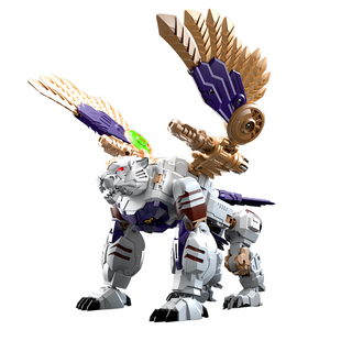 变形玩具超能勇士力将虎鹰机器人暴龙动物模型男孩成品可动手办