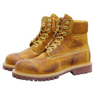 翻毛皮限定落日黄10061大黄靴男工装靴子固特异进口头层牛皮机车