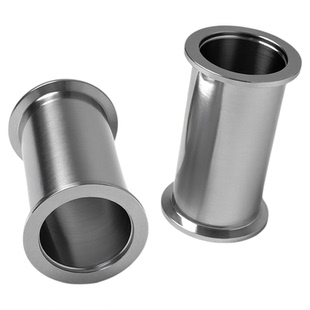 KF真空直通管316/304不锈钢等径接头KF16快装25接头40加长50直管