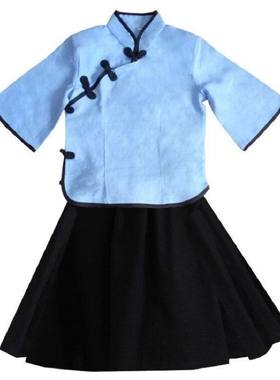 儿童民国风服装五四青年中山装民国学生装合唱比赛六一朗诵演出服