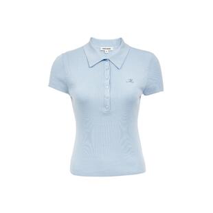 绫致Vero Moda针织衫女2026夏季新款POLO领刺绣短袖上衣休闲