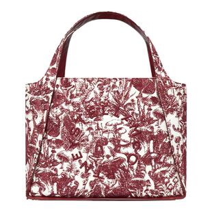 Stella McCartney/斯特拉女包蘑菇森林Toile de Jouy印花托特包
