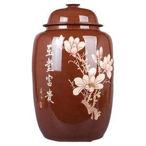 紫陶60饼装特大号储茶缸陈皮缸