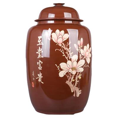 紫陶60饼装特大号储茶缸陈皮缸