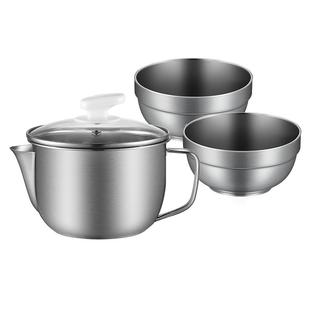 304不锈钢家用滤油神器 喝汤分离月子去油隔油汤壶厨房撇过滤油器