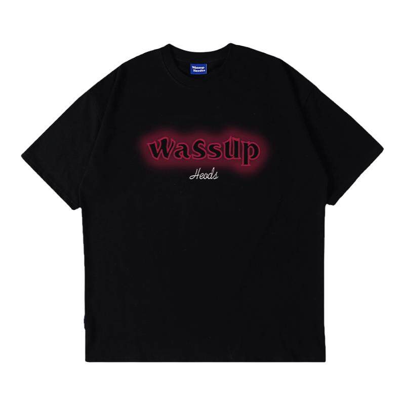 WASSUPHEODSlogo字母印花短袖