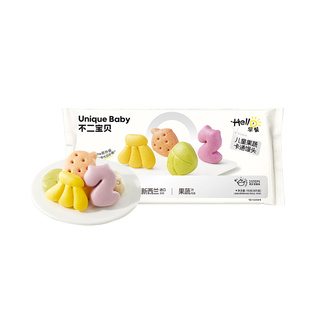 不二宝贝卡通馒头搭无添加宝宝儿童早餐包适合小孩吃的半成品辅食