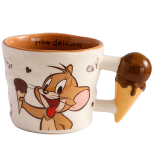 猫和老鼠马克杯陶瓷咖啡杯子家用水杯女生创意高颜值实用生日礼物