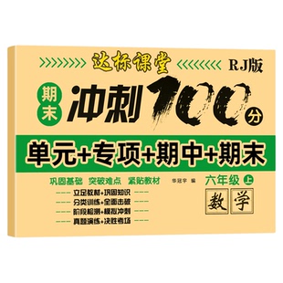 达标课堂期末冲刺全优100分测试卷全套一二三四五六年级123456上下册人教版语文数学专项训练同步教材练习册单元期中综合测试卷