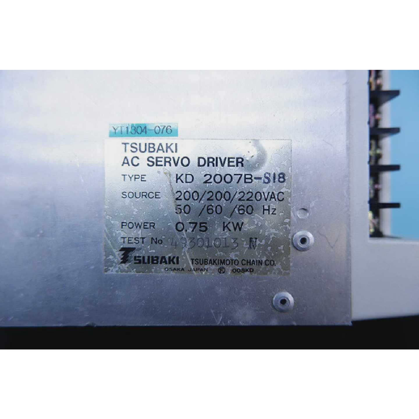 TSUBAKIKD2007BS18交流电伺服驱动器KD2007BS1860天保修图片
