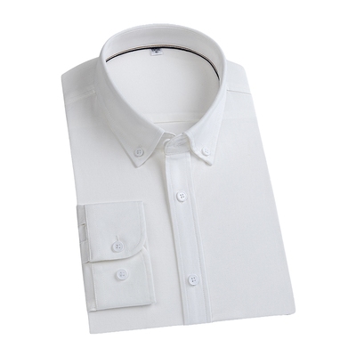 【亚麻棉】红豆男士长袖衬衫25秋季新品纯色休闲爸爸装白衬衣男款