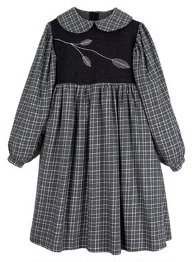 3Z清仓 现货 西班牙popelin FW24秋冬女宝羊毛连衣裙