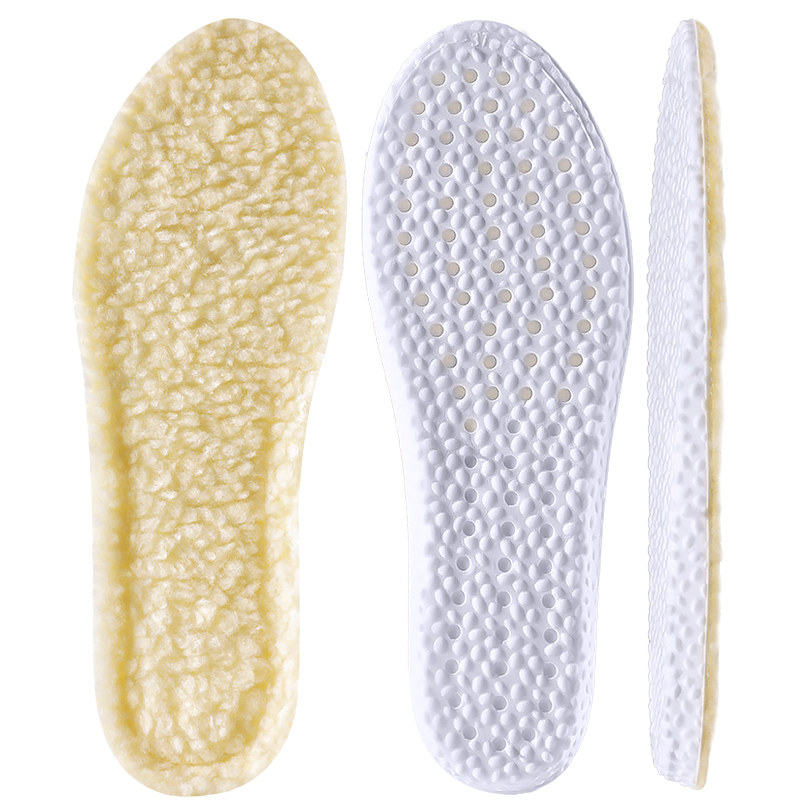 森马羊羔绒保暖鞋垫加绒加厚女款