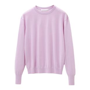 【可机洗黄金羊毛】OVV秋冬热卖女装圆领小落肩长袖针织衫