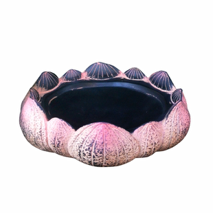 创意荷花烟灰缸新中式客厅办公室桌面烟蒂盒个性装饰莲花储物用品