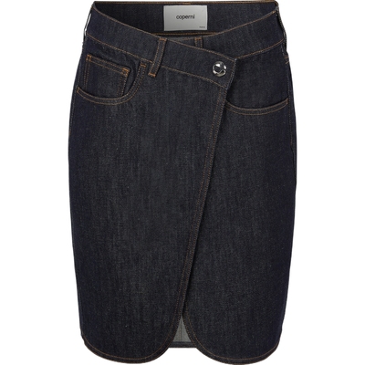 【折扣】COPERNI 女围裹式牛仔迷你半身裙