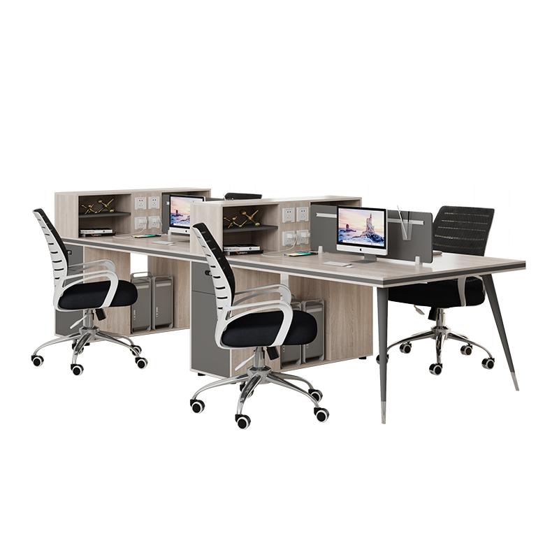 办公桌椅组合简约现代工位财务桌子办公室职员桌员工四人位屏风桌