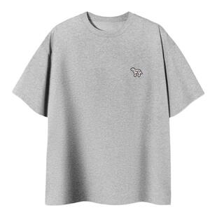 PSO Brand男装女装【凉感】针织可爱斑点狗印花圆领短袖夏T恤潮流