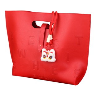 马年新款手提皮革包2026年新年礼盒包装盒空盒糖果巧克力零食礼盒