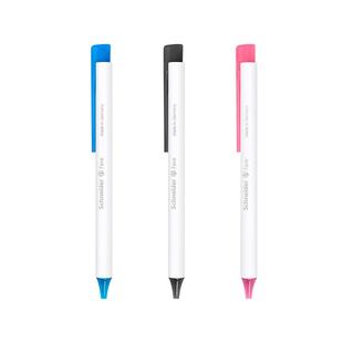 德国进口schneider施耐德中性笔菲尔Fave学生考试专用速干按动水笔可换芯G2笔芯速干刷题黑色碳素笔0.5文具笔