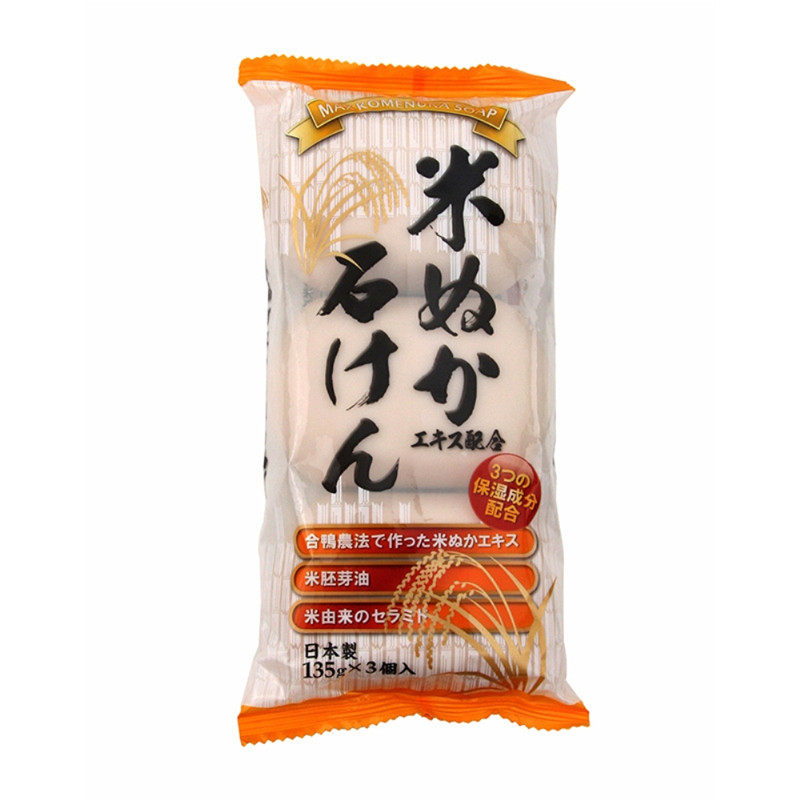 日本大米洁面皂酵素身体除螨肥皂