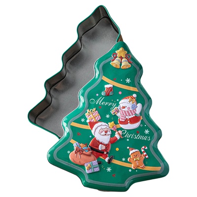 美涤圣诞礼盒树形异马口铁加厚的