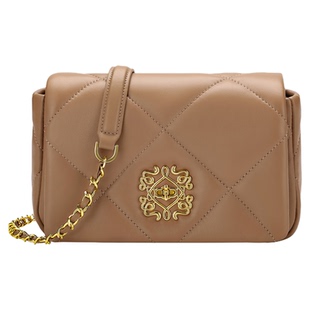 梦特娇女包菱格链条时尚小方包休闲手机包新款高级感羊皮斜挎包