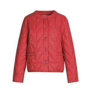 傲丝度红色轻薄羽绒服外套女新款小个子加厚保暖面包服冬装