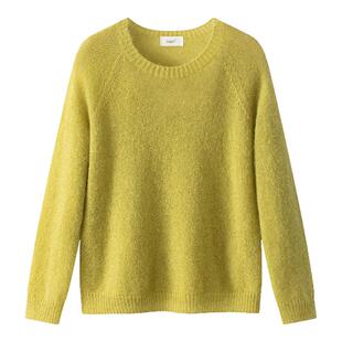 Lagur马海毛打底衫无缝一体亲肤柔软不扎毛衣针织衫宽松慵懒感女