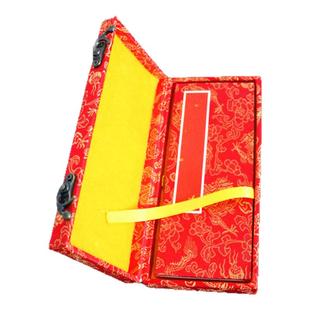 手写婚书折页奏折本喜帖空白宣纸请柬邀请函定制手写婚书双面红纸