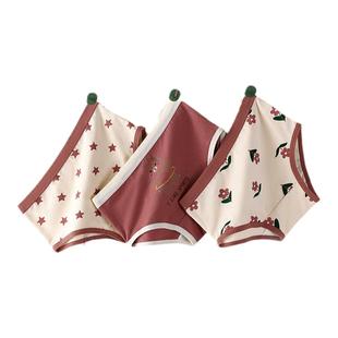 日版儿童内裤女三四角纯棉中大童棉宝宝3小女孩5-14-15岁女童内裤