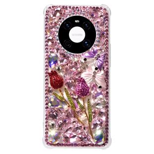 适用于华为mate40手机壳X60玫瑰花X70满钻mate50防摔荣耀X50畅享50水钻mate50RS智选NZONE50pro闪钻mate40pro