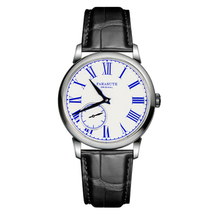 法拉苏蒂机械表青花复古超薄80小时长动力手动机械防水商务男腕表