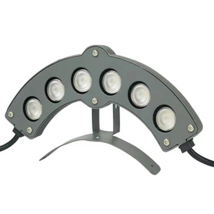 led瓦楞灯户外防水6W瓦片灯工程景观瓦檐灯古建筑屋顶亮化月亮灯